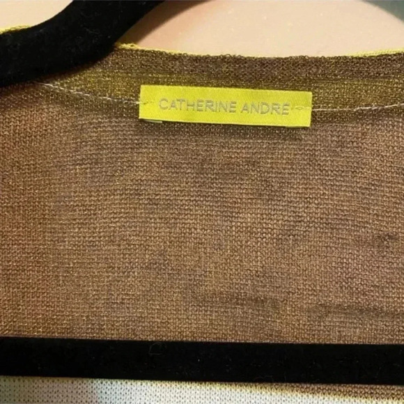 Catherine Andre Sheer Striped Cardigan - Picture 3 of 5